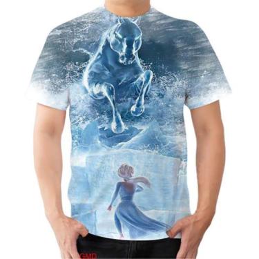 Imagem de Camiseta Camisa Frozen 2 Cavalo Marinho Aquatico Gelo - Estilo Kraken