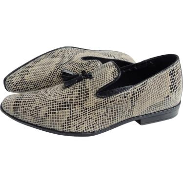 Imagem de Sapato Masculino em Couro - Monza Collection - Le Blanc Snake - Ref: 2060