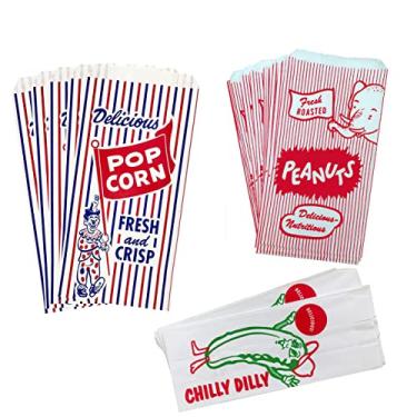 Imagem de Outside the Box Papers Sacos de pipoca, Peanut e Pickle Sacks 24 cada vermelho, branco, verde