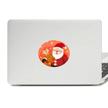 Imagem de Adesivo de Natal Papai Noel, floco de neve, alce festival, vinil, emblema, adesivo para laptop