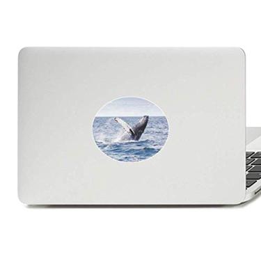 Imagem de Adesivo de notebook com emblema de vinil e imagem da natureza de peixe jubarte oceano