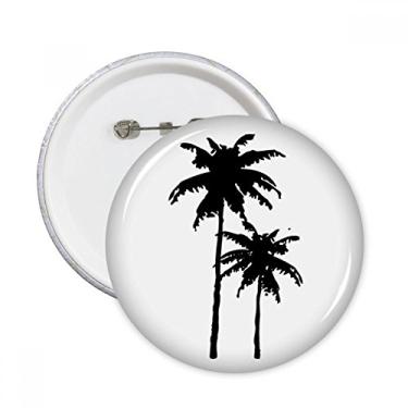 Imagem de Silhueta de coqueiro, planta, praia, alfinetes, emblema, decoração de roupas, 5 peças, presente