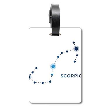 Imagem de Scorpion Scutcheon Signo de Constelação Zodíaco Bolsa de Bagagem Etiqueta de Bagagem