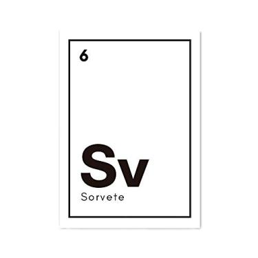 Imagem de Arte Maníacos Quadro Decorativo Sorvete Elemento - 23x16,25cm