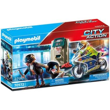 Imagem de Playmobil City Action Caixa Eletrônico Com  - Policial E O Fugitivo 32