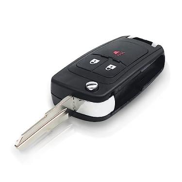 Imagem de Flip de substituição, para Chevrolet Spark 2012-2016 3/2+1 botões remoto chave do carro caso shell fob