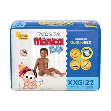 Imagem de Fralda Turma da Mônica Baby XXG com 22 unidades - 14 a 18 kg