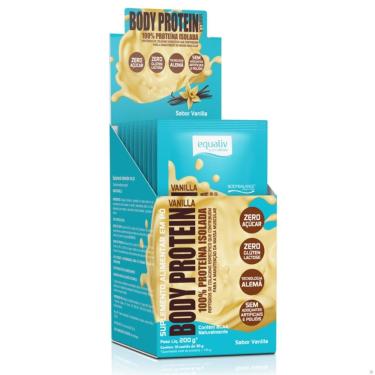 Imagem de BODY PROTEIN 100% ISOLADO CAIXA 10 SACHêS 20G EQUALIV Baunilha 