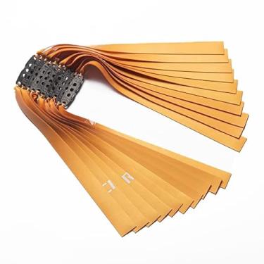 Imagem de tetotak 11 peças de faixas de borracha estilingue resistente espessura plana 0,85-1,2 mm substituição catapulta látex tiro caça profissional poderoso (0,85 mm, comprimento 220 mm)