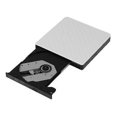 Imagem de Veemoon 2 Unidades Gravador de DVD laptop fino USB 3. 0 gravador de rom gravador dvd Portátil unidade de dvd externa unidade de CD externo condutor toca discos Queimador abdômen branco
