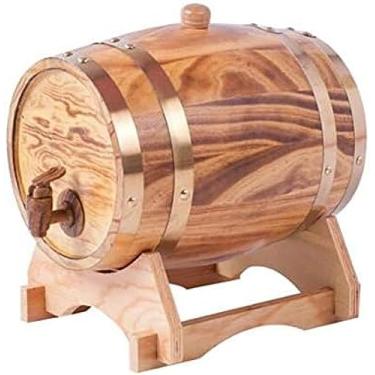 Imagem de Dispensador de barril de uísque e mini infusor, barril de carvalho, armazenamento de bebidas espirituosas, licores, cerveja, vinho, bourbon, tequila, rum, C, 3L