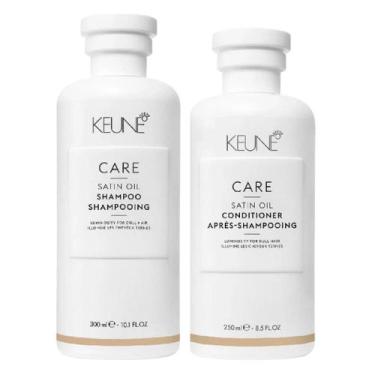 Imagem de Kit Keune Satin Oil Shampoo 300ml, Condicionador 250ml - Keune Hair Co