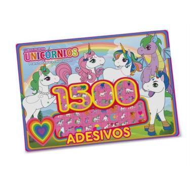 Imagem de Floresta Encantada Prancheta Para Colorir Com 1500 Adesivos