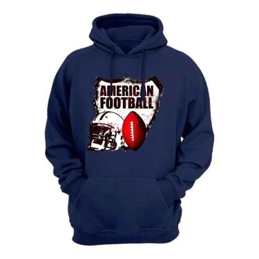 Imagem de Blusa Moletom Canguru Masculina Flanelada Capuz Cordao Ajustavel Estampado Moderno Casaco de Frio