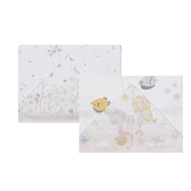 Imagem de Kit 2 Toalha De Banho Bebê Infantil Felpuda com Capuz 100% Algodão Menina De 0 a 3 Anos ideal Praia Piscina