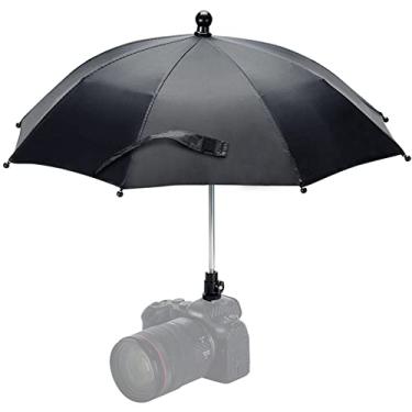 Imagem de Câmera DSLR Mirrorless Hot Shoe Guarda-chuva protetor solar para Canon EOS R100 R50 R8 R7 R10 R3 R6 Mark II R5 C Rp R Rebel T8i T7 90D A7RV A7 IV A7S III II Z8 Z9 Z30 Z5 Z6 Z7II