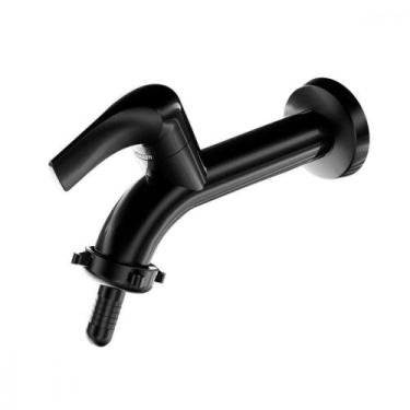 Imagem de Torneira para tanque / jardim lorenzetti black fitt preto 1/4 de volta
