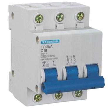 Imagem de Disjuntor Trifásico Tramontina, Curva C, 25 Amperes