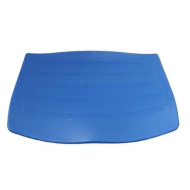 Imagem de Assento Plástico Azul Cadeira Fixa Tipo Iso Empilhavel - PopMov