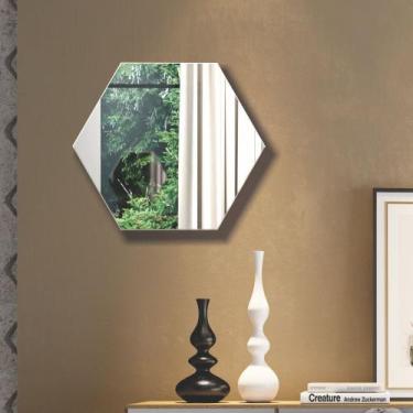 Imagem de Painel Decorativo Haxágono com Espelho Colado 69x60cm ES3 Dalla Costa,