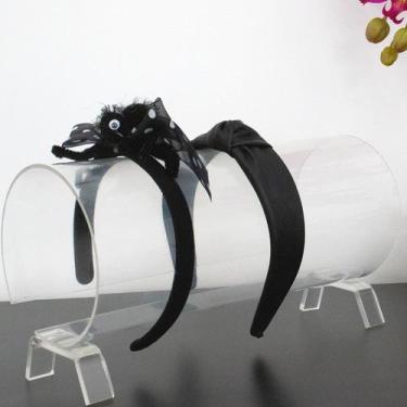 Imagem de Expositor Para Tiara 29cm Acrílico Cristal - KIT COM 4 UNID - Lm Balco