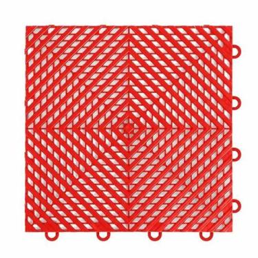 Imagem de 1m² piso modular plástico 33x33cm  - Tribello, Vermelho 