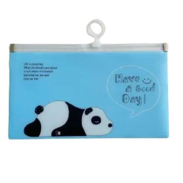 Imagem de Necessaire de Plástico Com Desenhos de Bichinhos - Dafu, Azul
