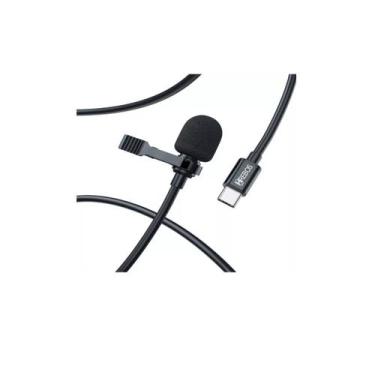 Imagem de Microfone lapela hrebos hs-031 type-c hd