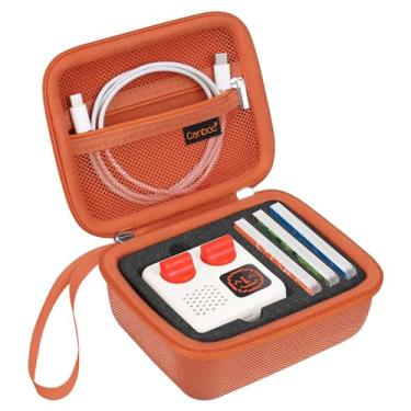 Imagem de Canboc Estojo de transporte compatível com Yoto Mini (edição 2024) Bluetooth para viagem, áudio e leitor de música, bolsa rígida, compatível com alto-falante, reproduz audiolivros cartões e cabos,