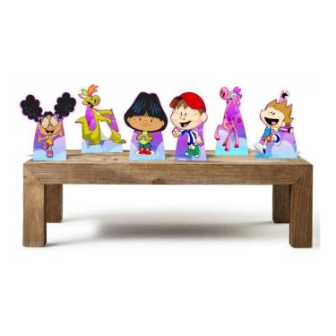 Imagem de Amigãozão Kit 6 Displays Mesa Decoração Para Festa Em Mdf