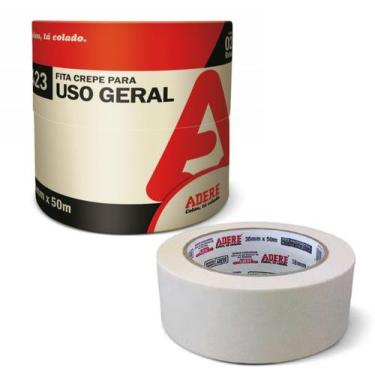 Imagem de Fita Crepe 38x50 Uso Geral (423) C/6 Pcs Tapefix Adere, Único