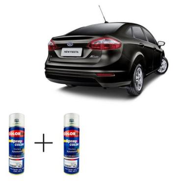 Imagem de Spray automotivo preto asturias + verniz spray 300ml - Sherwin William