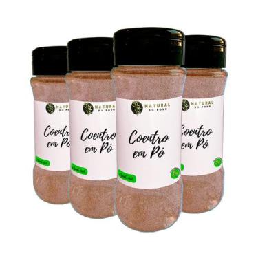 Imagem de Tempero Coentro em Pó Sabor Intenso Alta Qualidade Kit 4 Pote com Dosa