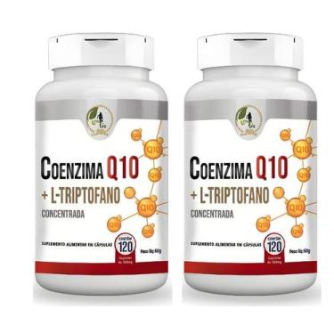 Imagem de KIT C/2 Coenzima Q10 + L-triptofano Concentrada - 120 Cáps - Floral Er