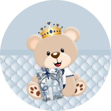 Imagem de Painel Festa Redondo C/ Elástico 1,50m Ursinho Príncipe - Fadrix