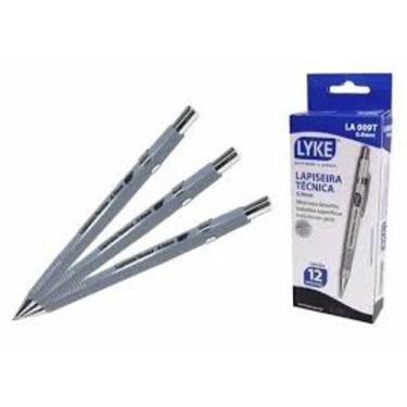 Imagem de Lapiseira Metálica Técnica 0,9mm Cinza - Lyke