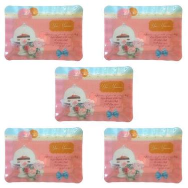 Imagem de Jogo 5 Travessas Para Bolo Rocambole Pães Vidro - Sweet Home 33x23x5cm