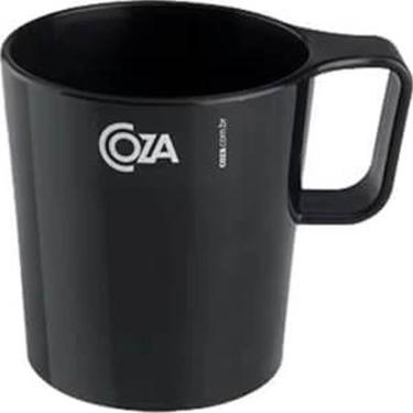 Imagem de Kit 72 Canecas Escolar 250ml Copo Leite Infantil Preto Coza Plástico Merenda Creche