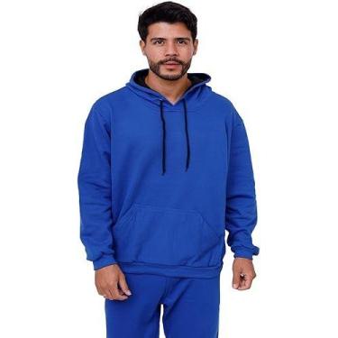 Imagem de Blusa Moletom Canguru Com Capuz Masculino - Azul Royal - Ast Store, GG
