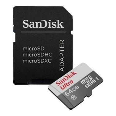 Imagem de Cartão de Memoria 64gb Micro SD Classe 10 100mb/s Sandisk