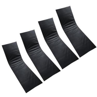 Imagem de Colchonete Almofada Espreguiçadeira De Piscina Liso Preto Impermeável 