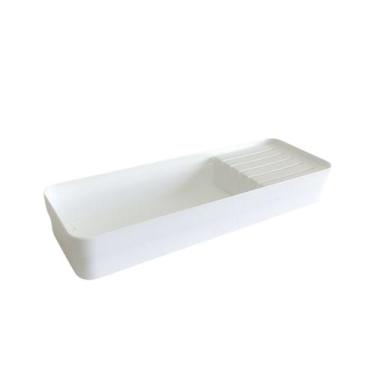 Imagem de Organizador De Gaveta Compacto Em Polipropileno Facas Bancada Cozinha 