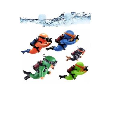 Imagem de Enfeite De Aquário Mergulhador Flutuante De Resina 1 unidade - Skrw