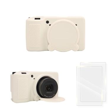 Imagem de Rieibi Capa GR III/GR IIIx, capa de silicone para câmera Ricoh GR III/Ricoh GR IIIx com 2 peças protetoras de tela, capa leve para câmera Ricoh GR IIIx GR III GR3X GR3