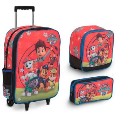 Imagem de Kit Mochila Infantil Com Lancheira Térmica Patrulha Canina - Plike