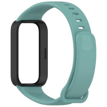 Imagem de Pulseira de Silicone Cores Vivas Compatível com Xiaomi Mi Band 9 Active (Verde, Band 9 Active)