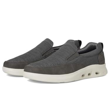 Imagem de Nunn Bush Tênis masculino Ponte Knit Moc Toe sem cadarço híbrido, casual, leve, estilo atlético, Cinza, 8.5 Wide