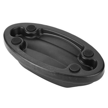 Imagem de Suporte do Bloco de da Roda Dianteira para Treinador Interno, Posição de Pilotagem, Evitar Danos No Chão, Material de Plástico Preto