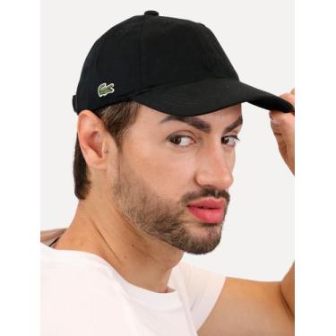 Imagem de Boné Lacoste Casual Side Logo Preto, UN