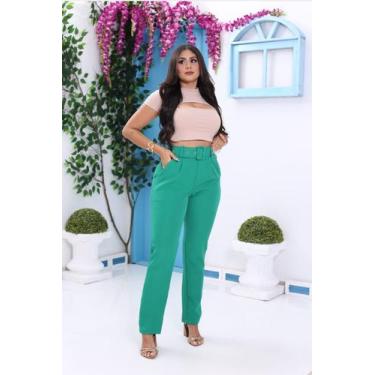 Imagem de Calça de Alfaiataria  Tradicional Tendência /Social /Feminina/ - Nanda